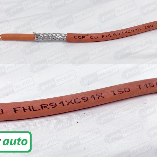 11 AWG Orange Shielded Copper Wire By the foot Prysmian Group FHLR91XC91X