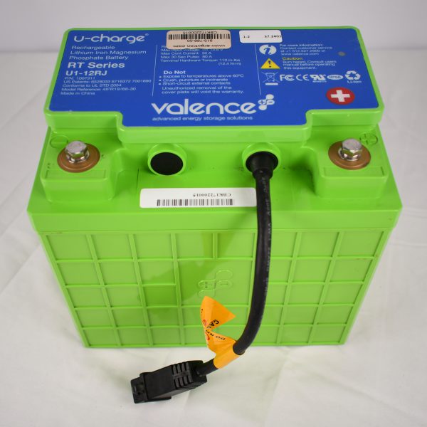 Valence 12 volt rechargeable battery, RT series, U1-12RJ, Lithium Iron Magnesium Phosphate battery