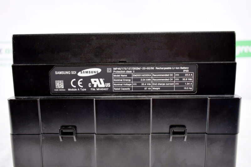 Samsung SDI NMC 24V 67Ah 2.02kWh Brand New 8S Battery Module