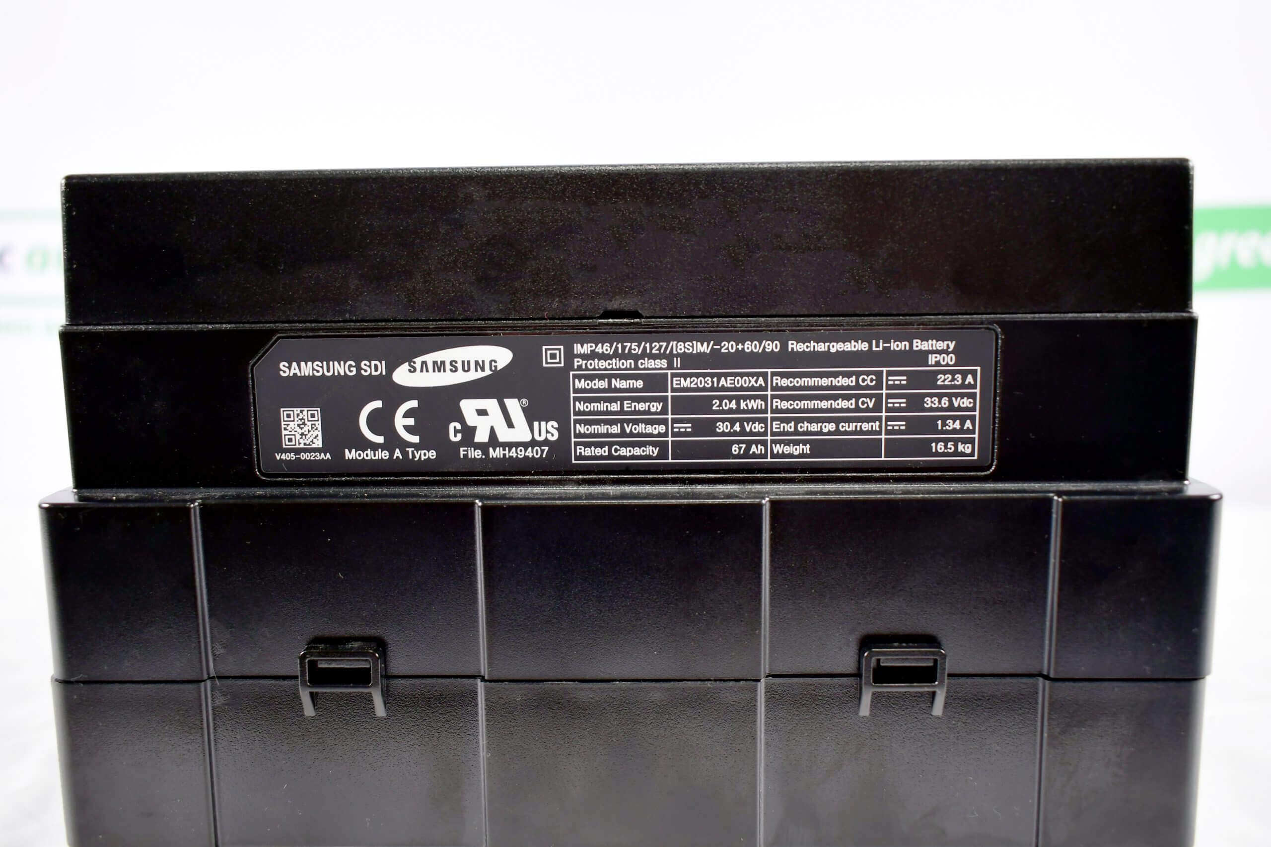 Samsung SDI NMC 24V 67Ah 2.02kWh Brand New 8S Battery Module
