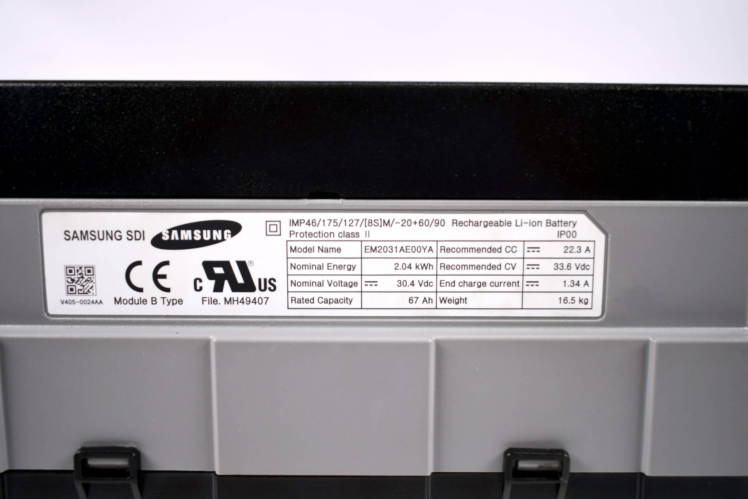 Samsung SDI NMC 24V 67Ah 2.02kWh Brand New 8S Battery Module